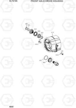 6630 FRONT AXLE DRIVE HOUSING HL757-9A, Hyundai