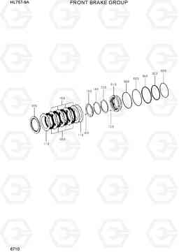 6710 FRONT BRAKE GROUP HL757-9A, Hyundai