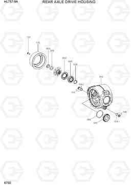 6750 REAR AXLE DRIVE HOUSING HL757-9A, Hyundai