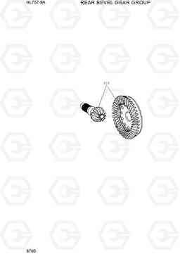 6760 REAR BEVEL GEAR GROUP HL757-9A, Hyundai