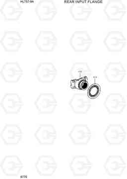 6770 REAR INPUT FLANGE HL757-9A, Hyundai