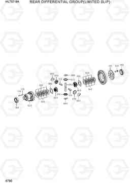 6790 REAR DIFFERENTIAL GROUP(LIMITED SLIP) HL757-9A, Hyundai