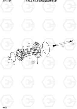 6800 REAR AXLE CASING GROUP HL757-9A, Hyundai