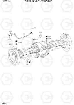 6830 REAR AXLE PART GROUP HL757-9A, Hyundai