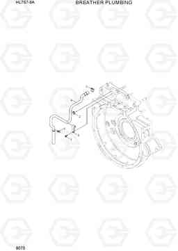 9070 BREATHER PLUMBING HL757-9A, Hyundai