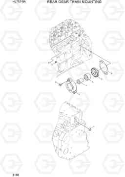 9130 REAR GEAR TRAIN MOUNTING HL757-9A, Hyundai