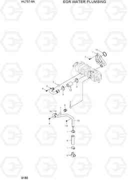 9180 EGR WATER PLUMBING HL757-9A, Hyundai