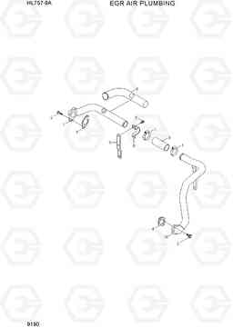 9190 EGR AIR PLUMBING HL757-9A, Hyundai