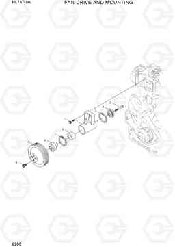 9200 FAN DRIVE & MOUNTING HL757-9A, Hyundai