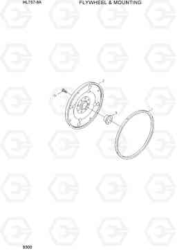 9300 FLYWHEEL & MOUNTING HL757-9A, Hyundai