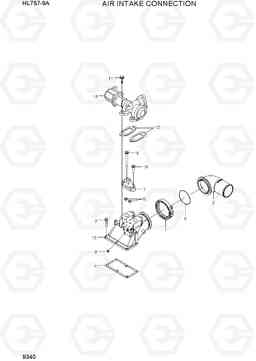 9340 AIR INTAKE CONNECTION HL757-9A, Hyundai