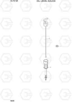 9400 OIL LEVEL GAUGE HL757-9A, Hyundai