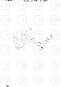 9420 OIL FILLER ARRANGEMENT HL757-9A, Hyundai