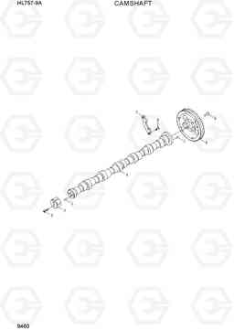 9460 CAMSHAFT HL757-9A, Hyundai