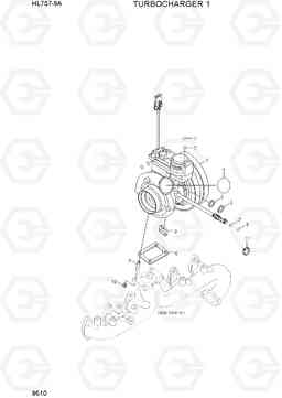 9510 TURBOCHARGER 1 HL757-9A, Hyundai