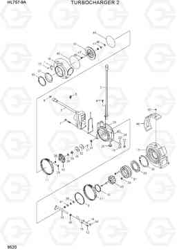 9520 TURBOCHARGER 2 HL757-9A, Hyundai