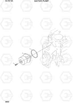 9650 WATER PUMP HL757-9A, Hyundai