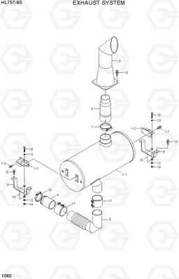 1060 EXHAUST SYSTEM HL757-9S, Hyundai