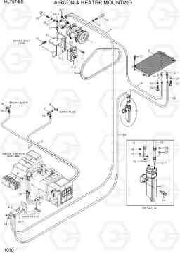 1070 AIRCON & HEATER MOUNTING HL757-9S, Hyundai