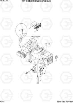 1095 AIR CONDITIONER CAB SUB HL757-9S, Hyundai