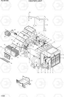 1120 HEATER UNIT HL757-9S, Hyundai