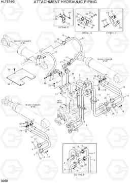 3050 ATTACHMENT HYDRAULIC PIPING HL757-9S, Hyundai