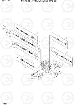 4030 MAIN CONTROL VALVE(2-SPOOL) HL757-9S, Hyundai