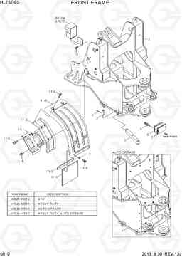 5010 FRONT FRAME HL757-9S, Hyundai