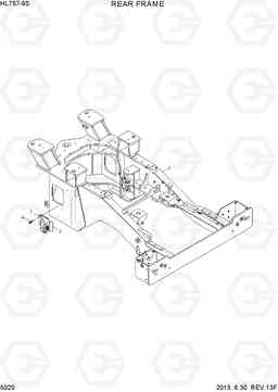 5020 REAR FRAME HL757-9S, Hyundai