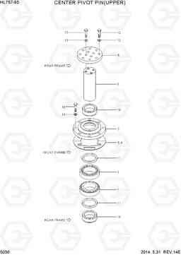 5030 CENTER PIVOT PIN(UPPER) HL757-9S, Hyundai