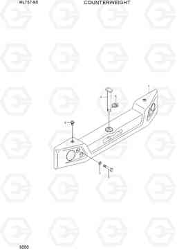 5050 COUNTERWEIGHT HL757-9S, Hyundai