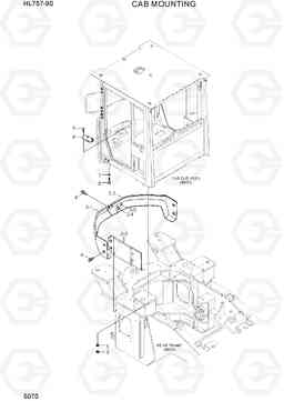 5070 CAB MOUNTING HL757-9S, Hyundai