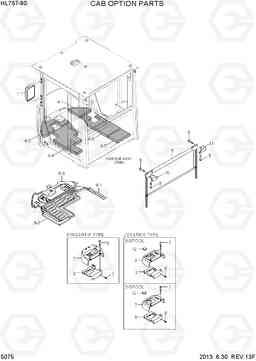 5075 CAB OPTION PARTS HL757-9S, Hyundai