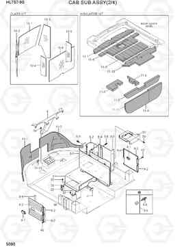 5090 CAB SUB ASSY(2/4) HL757-9S, Hyundai
