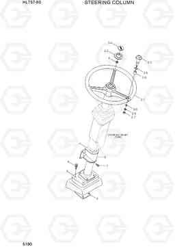 5190 STEERING COLUMN HL757-9S, Hyundai