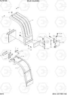 5210 MUD GUARD HL757-9S, Hyundai
