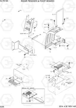 5225 REAR FENDER & FOOT BOARD HL757-9S, Hyundai