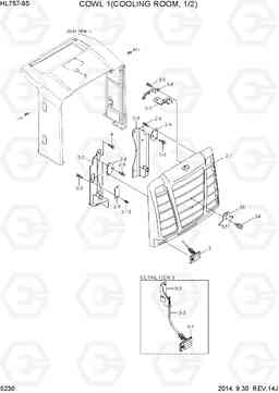 5230 COWL 1(COOLING ROOM, 1/2) HL757-9S, Hyundai