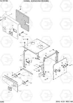 5250 COWL 3(ENGINE ROOM) HL757-9S, Hyundai