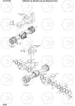 6020 FRONT & REAR AXLE MOUNTING HL757-9S, Hyundai