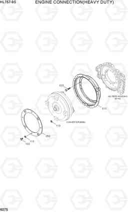 6075 ENGINE CONNECTION(HEAVY DUTY) HL757-9S, Hyundai