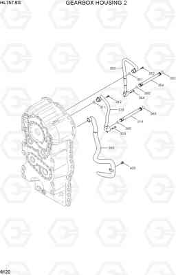6120 GEARBOX HOUSING 2 HL757-9S, Hyundai