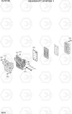 6210 GEARSHIFT SYSTEM 1 HL757-9S, Hyundai