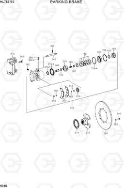 6310 PARKING BRAKE HL757-9S, Hyundai