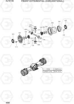 6360 FRONT DIFFERENTIAL(CONVENTIONAL) HL757-9S, Hyundai