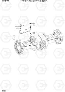 6420 FRONT AXLE PART GROUP HL757-9S, Hyundai