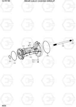 6500 REAR AXLE CASING GROUP HL757-9S, Hyundai