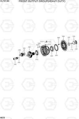 6670 FRONT OUTPUT GROUP(HEAVY DUTY) HL757-9S, Hyundai