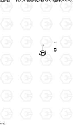 6700 FRONT LOOSE PARTS GROUP(HEAVY DUTY) HL757-9S, Hyundai