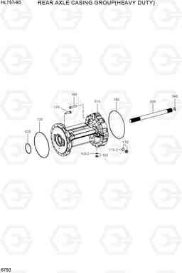 6750 REAR AXLE CASING GROUP(HEAVY DUTY) HL757-9S, Hyundai